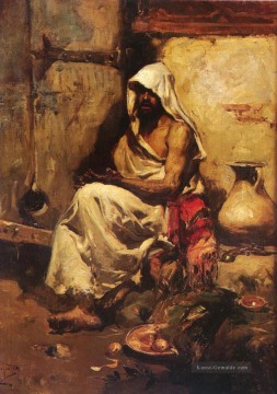 Un Arabe Examinando Una Pistola Maler Joaquin Sorolla Ölgemälde